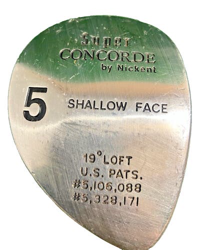 Nickent 5 Wood Super Concorde Shallow Face 19 Degrees RH Ladies Graphite 42 In.