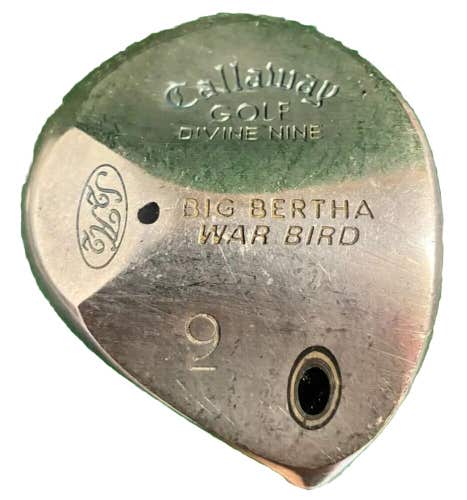Callaway 9 Wood Divine Nine Big Bertha War Bird S2H2 RH Ladies Graphite New Grip