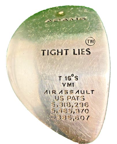 Adams Tight Lies 3 Wood VMI Air Assault 16 Degree RH SuperShaft Regular Graphite
