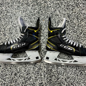 Used Senior CCM Super Tacks 9380 Hockey Skates Extra Wide Width 7