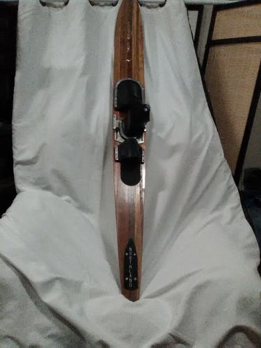 Decorator item Yellow Used Water Skis- Northland model, comes with authentic bag.
