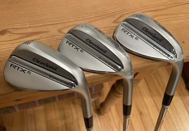 Cleveland RTX6 52,56,60 Wedge Set Dynamic Gold Wedge Flex Right Handed NEW