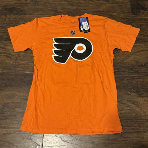 Nolan Patrick #19 Philadelphia Flyers NHL Adidas Name & Number Shirt Sz Medium