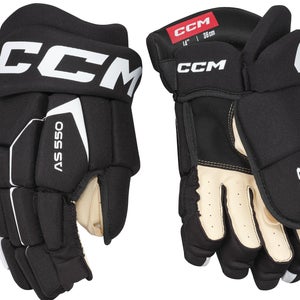NEW CCM Tacks AS550 Gloves, Black/White, 14"