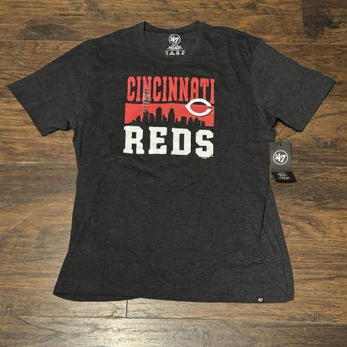 Cincinnati Reds MLB Baseball National League City Skyline 47 Brand Shirt Sz XXL