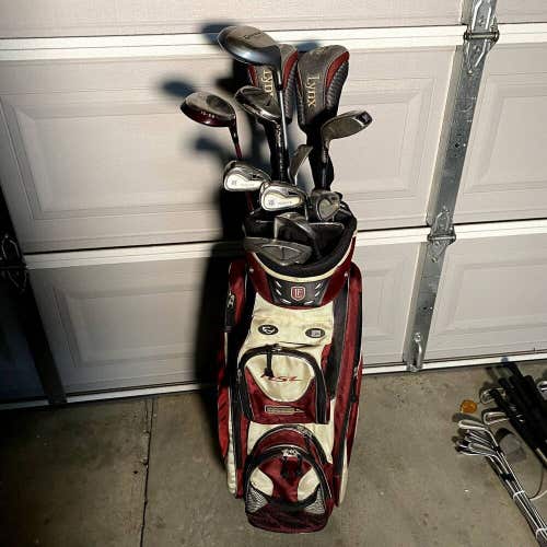WOMENS Lynx and TaylorMade Golf Club Complete Set With Bag & New Grips