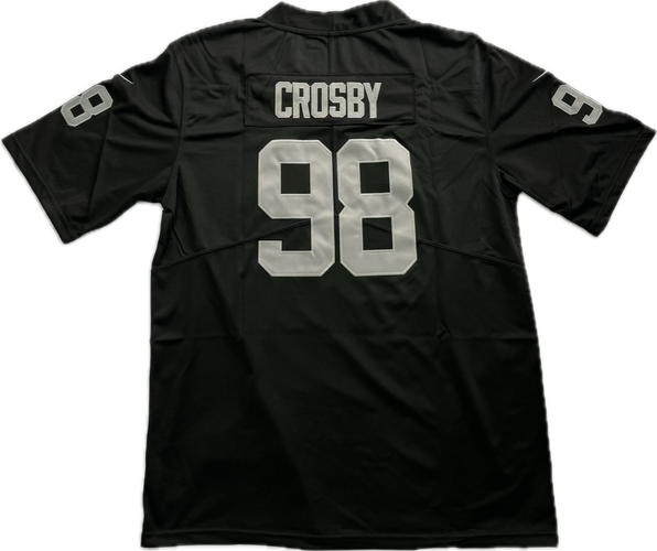 Maxx Crosby Black Jersey - All Men Women Youth Size Available