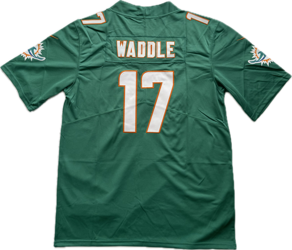Jaylen Waddle Aqua Jersey - All Men Women Youth Size Available