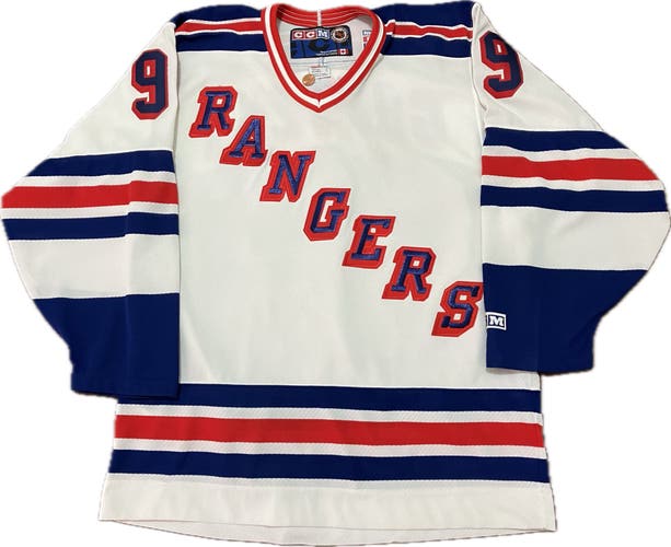 New York Rangers Wayne Gretzky CCM NHL Hockey Jersey Size M