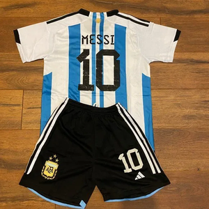Lionel Messi #10 Home Soccer Jersey and Shorts Set-All Men Women Youth Size Available