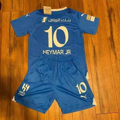 2024 Al Hilal Home #10 Neymar Soccer Jersey and Shorts Set-All Men Women Youth Size Available