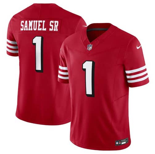 Deebo Samuel  Red F.U.S.E. Vapor Untouchable Stitched Jersey-All Men Women Youth Size Available