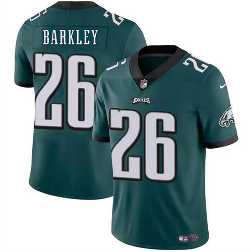 Saquon Barkley Green Vapor Limited Stitched Jersey-All Men Women Youth Size Available