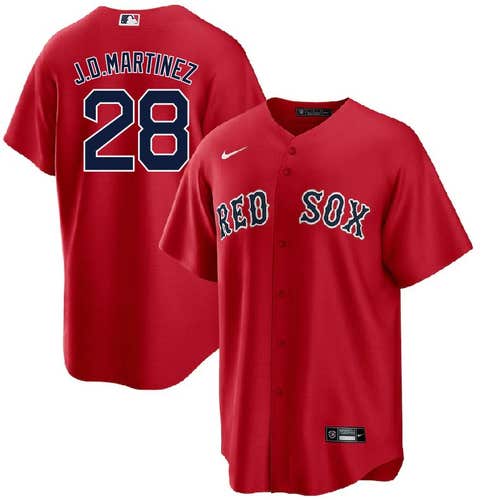 Boston Red Sox J.D. Martinez Red Jersey -All Men Women Youth Size Available
