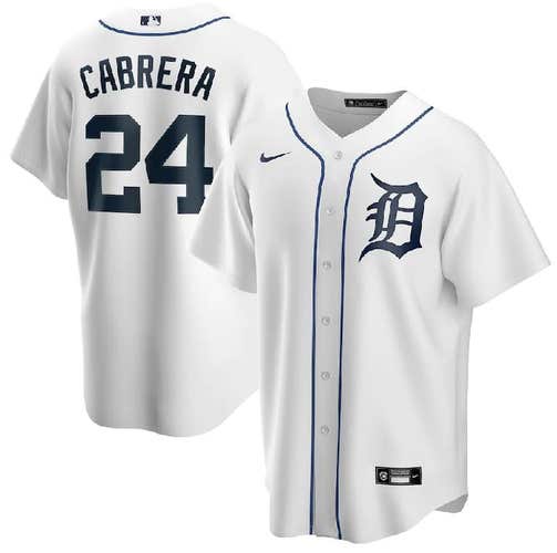 Detroit Tigers Miguel Cabrera White Jersey -All Men Women Youth Size Available