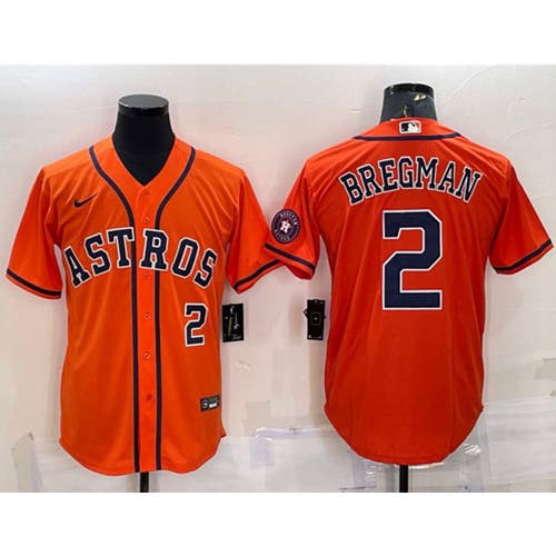 Houston Astros Alex Bregman Orange Jersey -All Men Women Youth Size Available