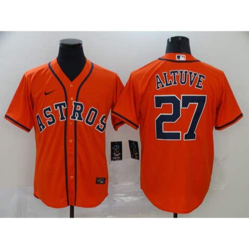 Houston Astros Jose Altuve Orange Game Jersey -All Men Women Youth Size Available