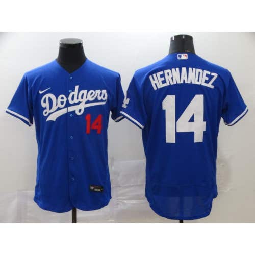 Los Angeles Dodgers Enrique Hernandez Blue Elite Jersey -All Men Women Youth Size Available