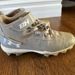 Gray Used Size 8.0 (Women's 9.0) Under Armour Molded Cleats