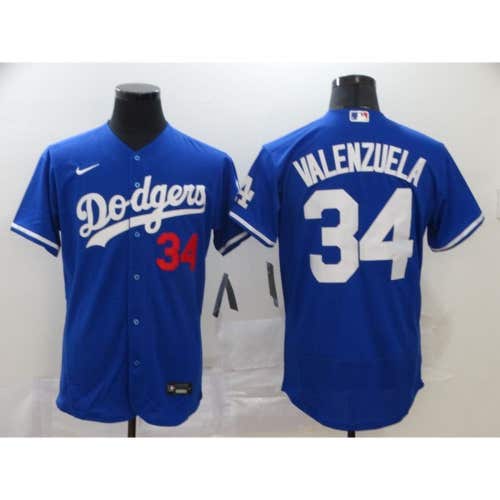 Los Angeles Dodgers Fernando Valenzue Blue Jersey -All Men Women Youth Size Available