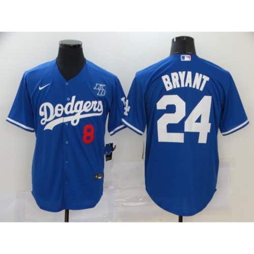 Los Angeles Dodgers Kobe Bryant Blue Jersey -All Men Women Youth Size Available