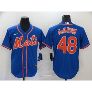 New York Mets Jacob deGrom Blue Jersey -All Men Women Youth Size Available