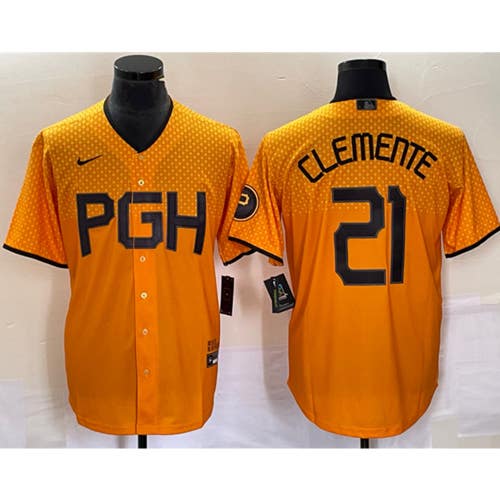 Pittsburgh Pirates Roberto Clemente City Jersey -All Men Women Youth Size Available
