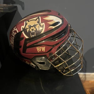 NLL Albany Firewolves helmet
