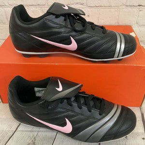 Nike Premier FGR Girl's Soccer Cleats Black Perfect Pink Silver Grey US Size 5Y