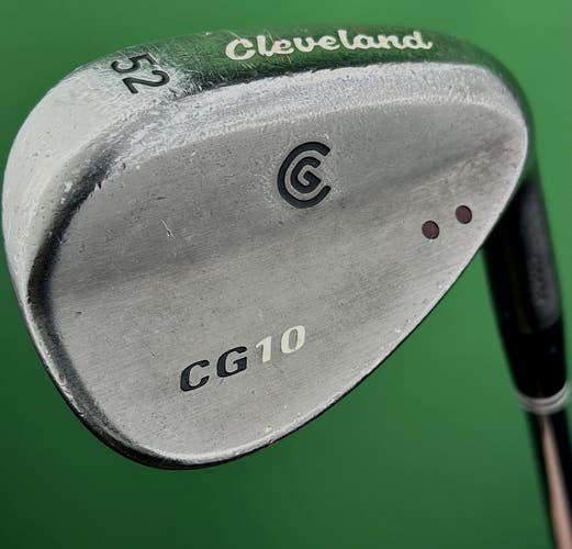 Cleveland CG10 Black Pearl Gap Wedge 52* Steel Wedge Flex Right Hand #96480