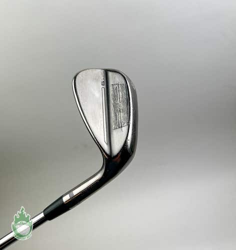 Used RH Titleist Vokey SM9 F Grind Chrome Wedge 48*-10 Wedge Flex Steel Golf