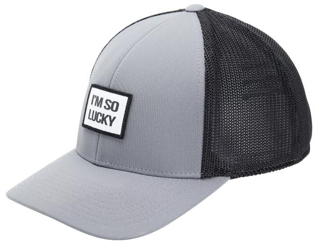NEW Black Clover Live Lucky Too Much Luck Adjustable Grey Golf Snapback Hat/Cap