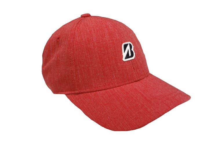 NEW Bridgestone Golf Mini Patch Red Adjustable Golf Hat/Cap
