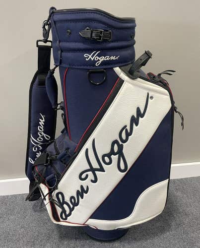 Ben Hogan Vintage Blue/White Staff Bag RARE