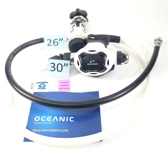 Oceanic ZEO FDXI Yoke 1st & Primary 2nd Stage Scuba Dive Regular Set Adjustable