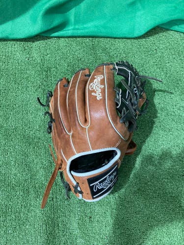 Brown Used Rawlings Gold Glove Elite Right Hand Throw Infield Baseball Glove 11.5"