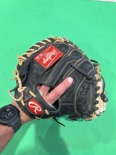 Used Rawlings Gold Glove Elite Right Hand Throw Catcher's Baseball Glove 32.5"