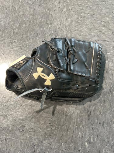 Black Used Under Armour Flawless Right Hand Throw Pitcher's Baseball Glove 12"