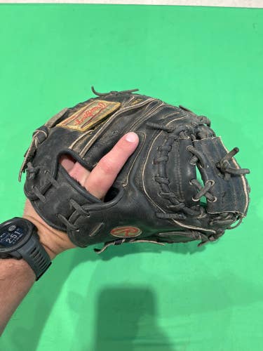 Used Rawlings Gold Glove Right Hand Throw Catcher's Baseball Glove 32.5"