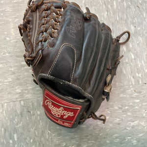 Brown Used Rawlings Pro Preferred Left Hand Throw Pitcher's Baseball Glove 11.5"