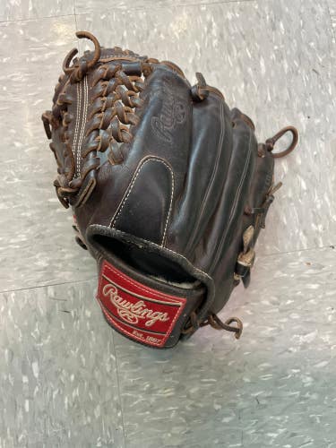 Brown Used Rawlings Pro Preferred Left Hand Throw Pitcher's Baseball Glove 11.5"