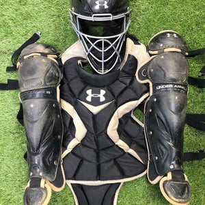 Used Youth Under Armour Catcher's Set