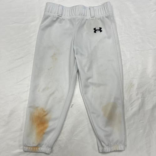 Under Armour Used Small White Game Pants