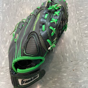 Black Used Franklin Fastpitch Pro Right Hand Throw Softball Glove 11"