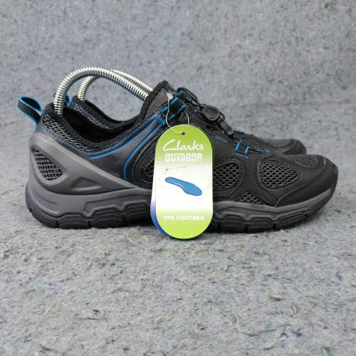 Clarks Outdoor Vibram Hiking Shoes Mens 7 Waterproof Low Top Pull Tie Black