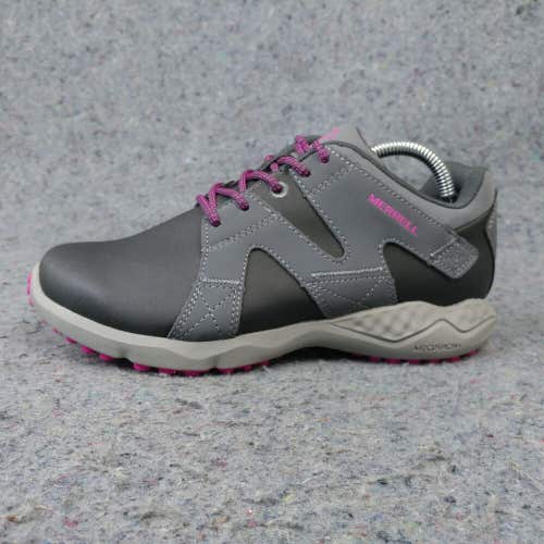 Merrell ISIX8 Pro Womens 6 Shoes Work Shoes Gray Purple Lace Up J17760 Low Top