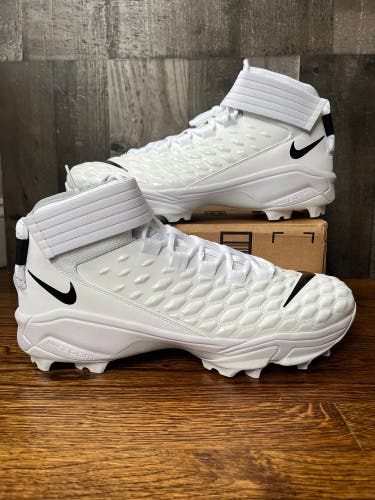 Nike Force Savage Pro 2 Football Cleats White CK2823-100 Size 16 Wide Men’s