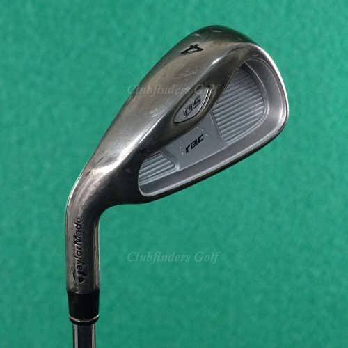 LH TaylorMade RAC OS 2005 Single 4 Iron Factory T-Step Ultralite 90g Steel Stiff