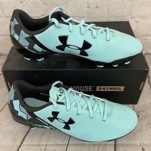 Under Armour 1264214-440 Womens SF Flash FG Soccer Cleats Turquoise Black US 6.5
