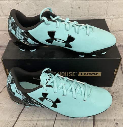 Under Armour 1264214-440 Womens SF Flash FG Soccer Cleats Turquoise Black US 6.5